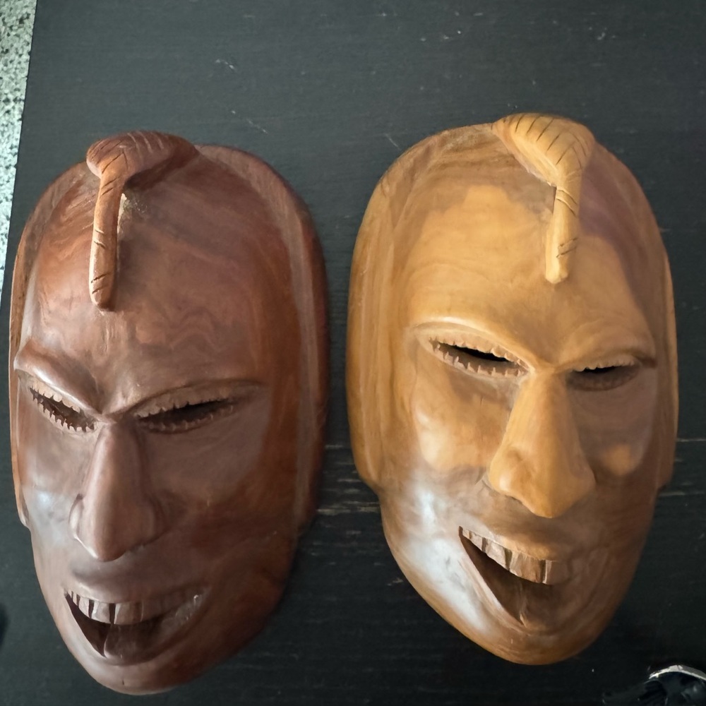 African carved masks